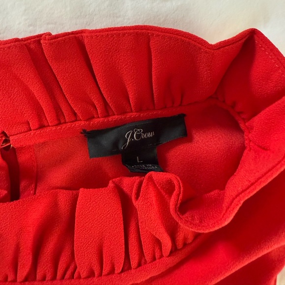 J.Crew Ruffle Neck Blouse - Picture 7 of 8